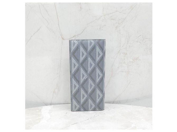 Dior Diamond Canvas Vertical Long Wallet - view 13