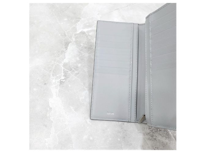Dior Diamond Canvas Vertical Long Wallet - view 15