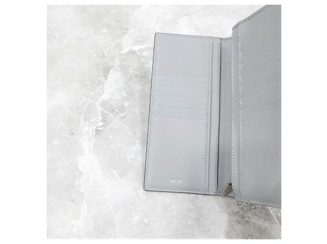 Dior Diamond Canvas Vertical Long Wallet - view 5
