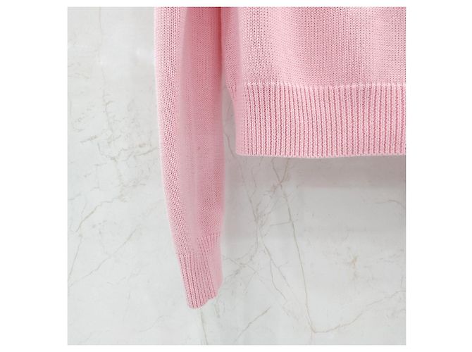 Gucci Rosa Cardigan mit Herz-Logo XS - Ansicht 13
