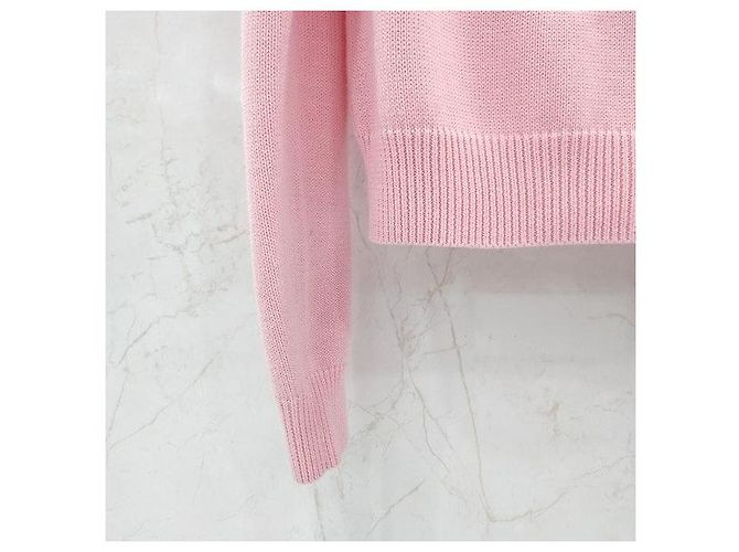 Gucci Rosa Cardigan mit Herz-Logo XS - Ansicht 6