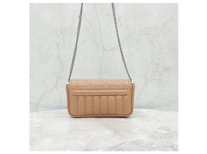 Gucci Borsa a spalla Super Mini GG Marmont Matelassé con catena - vista 11