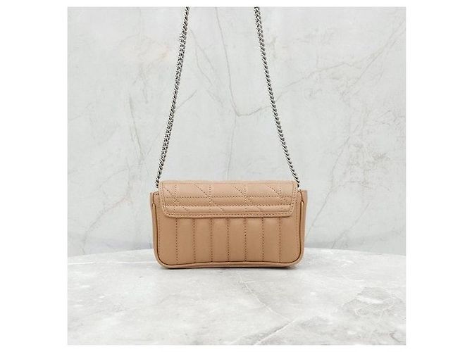 Gucci Borsa a spalla Super Mini GG Marmont Matelassé con catena - vista 3