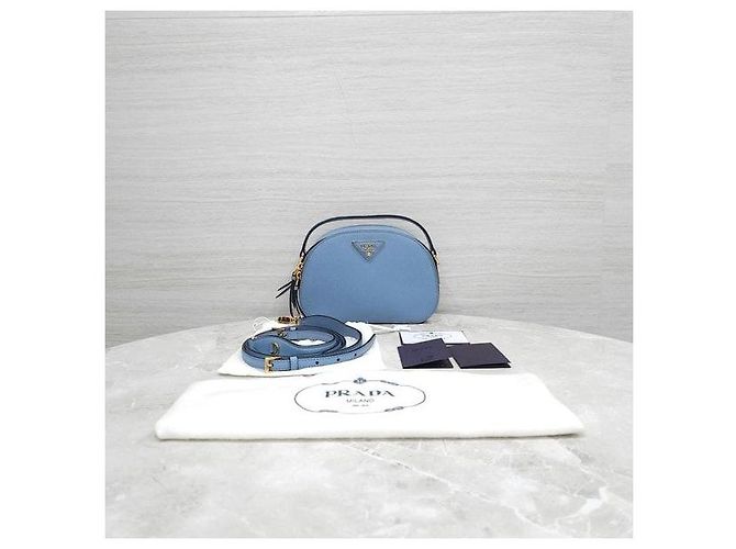 Prada Borsa a tracolla Odette in pelle Saffiano - vista 10