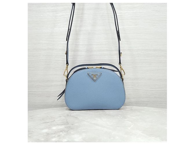 Prada Borsa a tracolla Odette in pelle Saffiano - vista 11