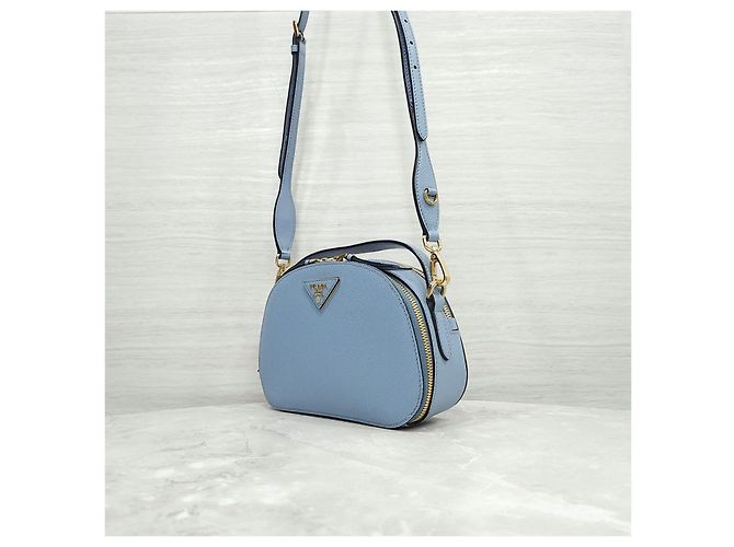 Prada Borsa a tracolla Odette in pelle Saffiano - vista 12