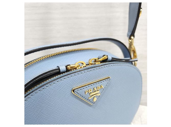 Prada Borsa a tracolla Odette in pelle Saffiano - vista 15