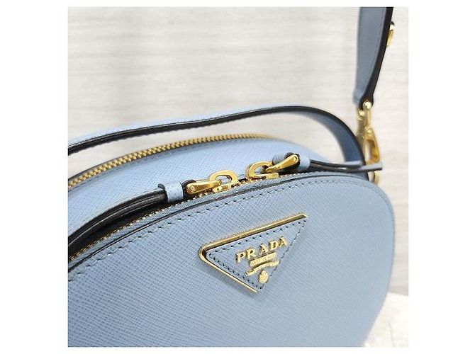 Prada Borsa a tracolla Odette in pelle Saffiano - vista 5