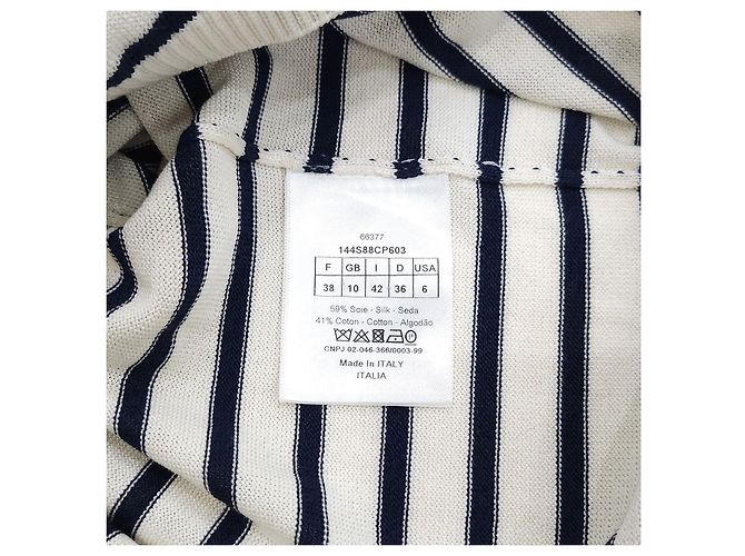 Dior Capri Stripe Polohemd Kurzarm - Ansicht 14