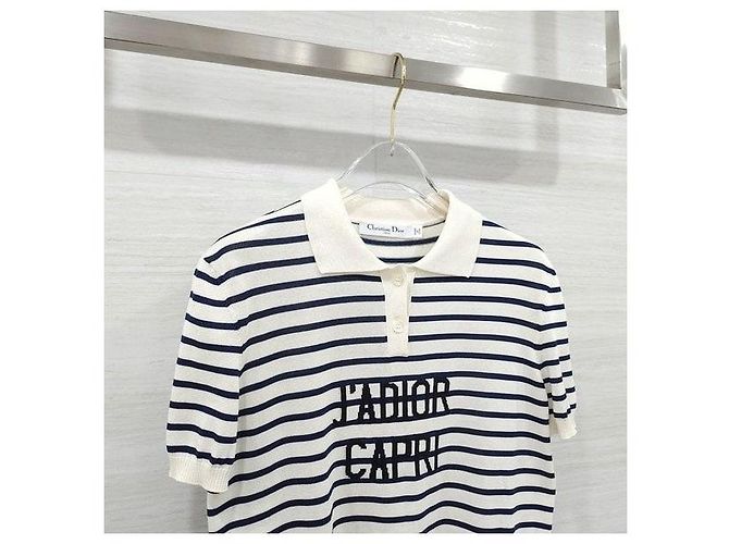 Dior Capri Stripe Polohemd Kurzarm - Ansicht 3