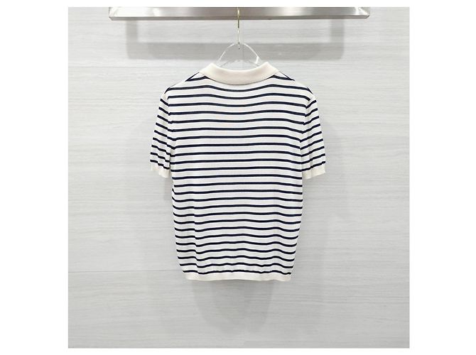 Dior Capri Stripe Polohemd Kurzarm - Ansicht 9