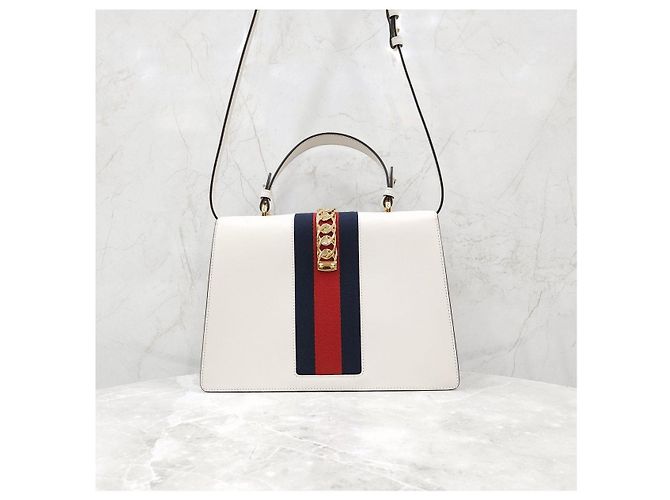 Gucci Borsa a tracolla e a mano a tre strisce con ricamo floreale - vista 13