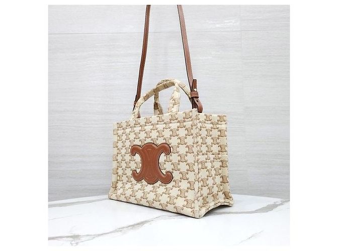 Céline Small Cabas Triomphe Canvas-Tasche - Ansicht 2