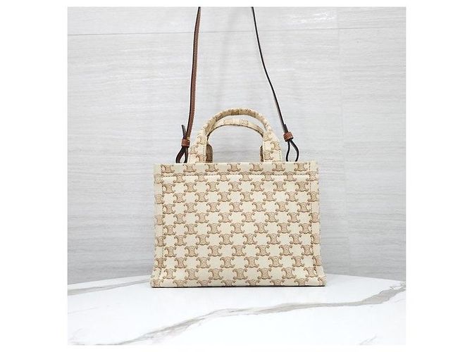 Céline Small Cabas Triomphe Canvas-Tasche - Ansicht 3