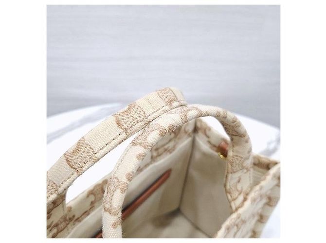 Céline Small Cabas Triomphe Canvas-Tasche - Ansicht 6