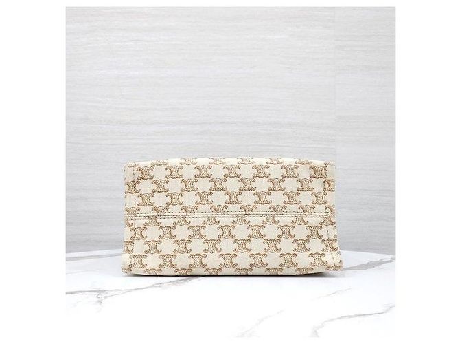 Céline Small Cabas Triomphe Canvas-Tasche - Ansicht 7