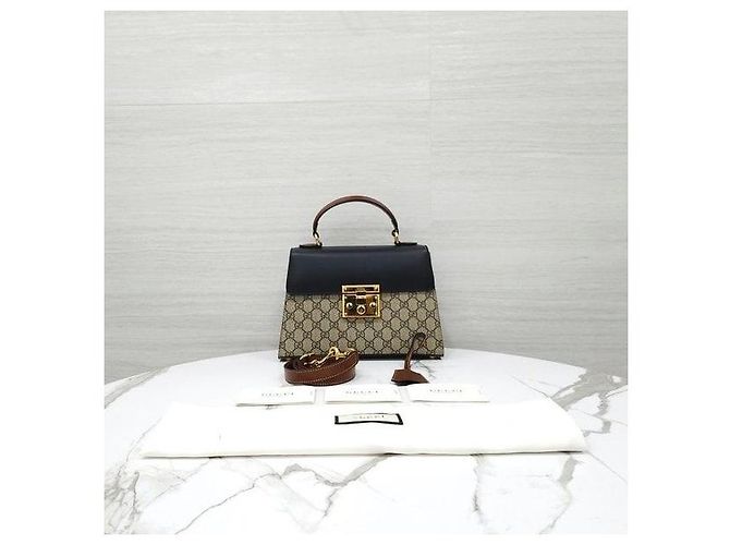 Padlock Gucci Borsa a mano e a tracolla GG Supreme con lucchetto - vista 10