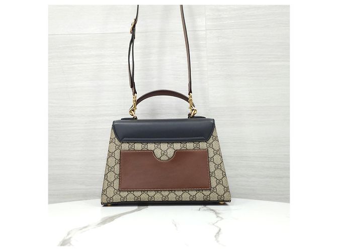 Padlock Gucci Borsa a mano e a tracolla GG Supreme con lucchetto - vista 13