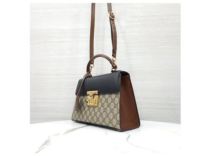 Padlock Gucci Borsa a mano e a tracolla GG Supreme con lucchetto - vista 2