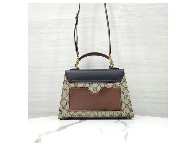 Padlock Gucci Borsa a mano e a tracolla GG Supreme con lucchetto - vista 3
