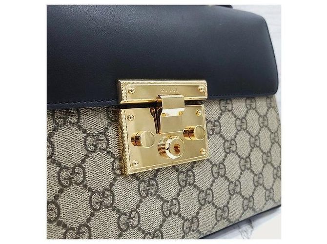 Padlock Gucci Borsa a mano e a tracolla GG Supreme con lucchetto - vista 6