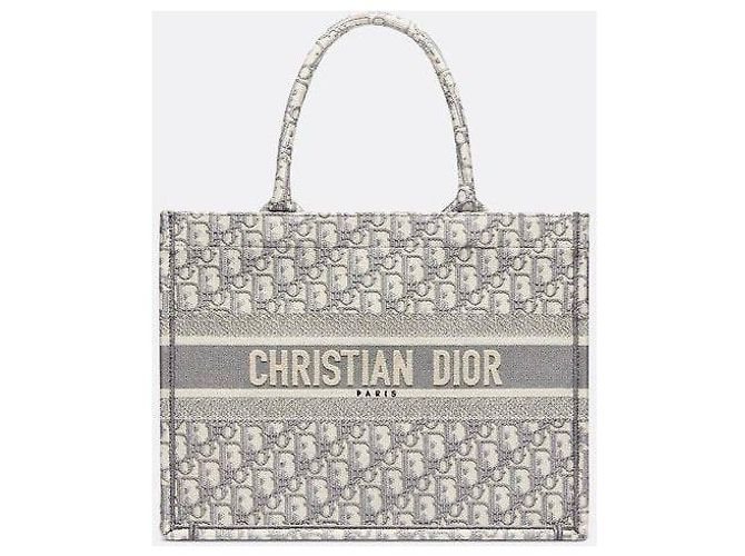 Dior Borsa Book Tote Oblique Grigia Medium - vista 10