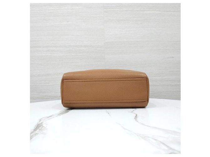Prada Borsa a spalla Bauletto Vitello Phoenix Caramel - vista 8