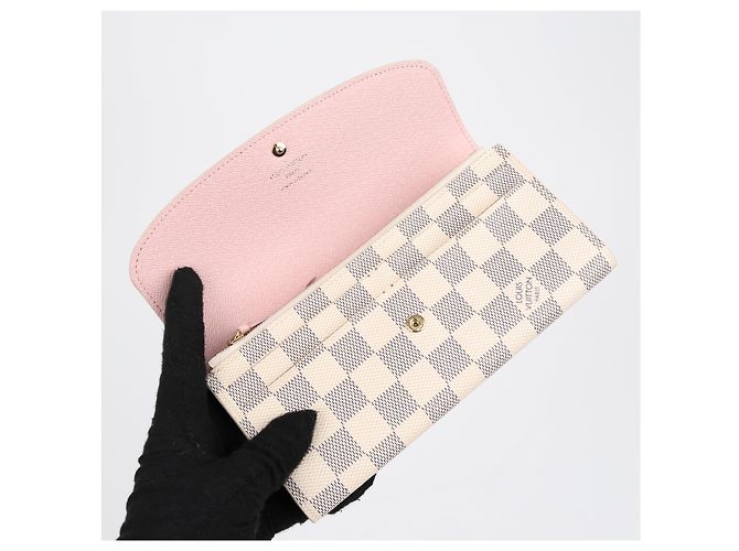 Louis Vuitton Cartera Emily Damier Azur Pink - vista 11
