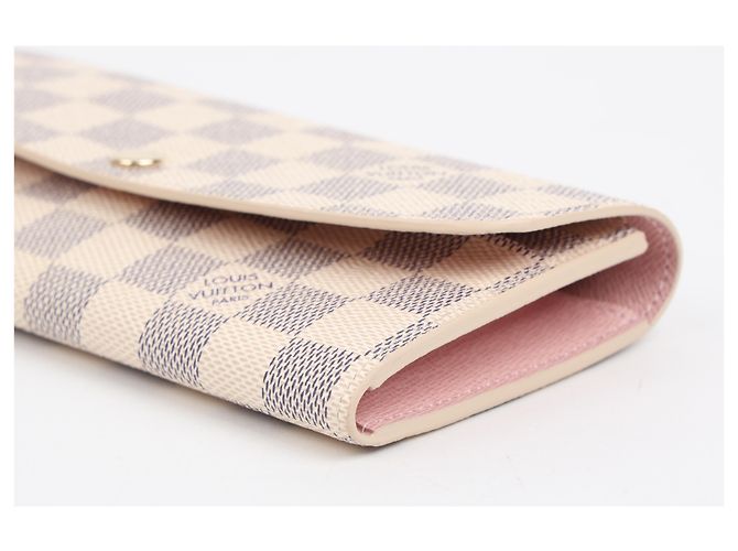 Louis Vuitton Cartera Emily Damier Azur Pink - vista 8