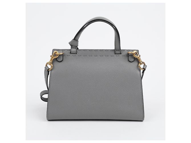 Gucci GG Marmont Mini Lederhandtasche Grau - Ansicht 3