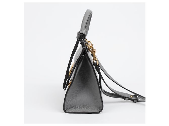 Gucci GG Marmont Mini Lederhandtasche Grau - Ansicht 4