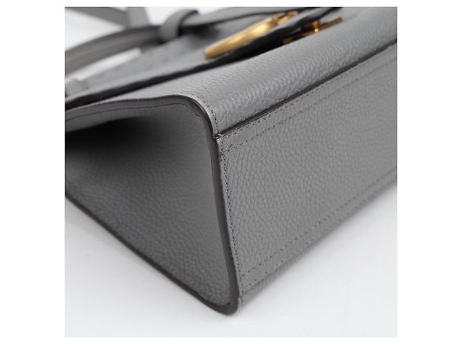 Gucci GG Marmont Mini Lederhandtasche Grau - Ansicht 7