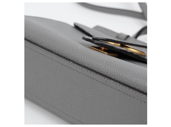 Gucci GG Marmont Mini Lederhandtasche Grau - Ansicht 9