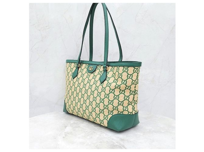 Gucci Ophidia Shopper Schultertasche Medium aus Raffia - Ansicht 10