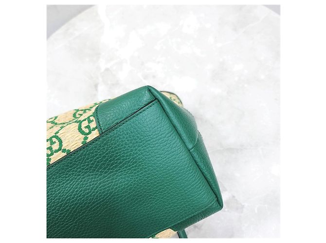Gucci Ophidia Shopper Schultertasche Medium aus Raffia - Ansicht 14