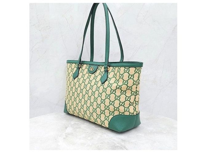 Gucci Ophidia Shopper Schultertasche Medium aus Raffia - Ansicht 2