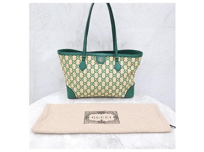 Gucci Ophidia Shopper Schultertasche Medium aus Raffia - Ansicht 8