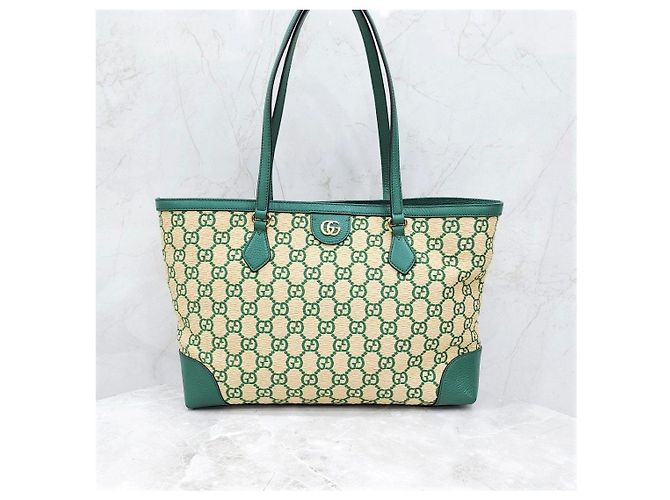 Gucci Ophidia Shopper Schultertasche Medium aus Raffia - Ansicht 9