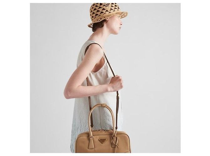 Prada Borsa a due manici media in Re-Nylon e Saffiano - vista 10