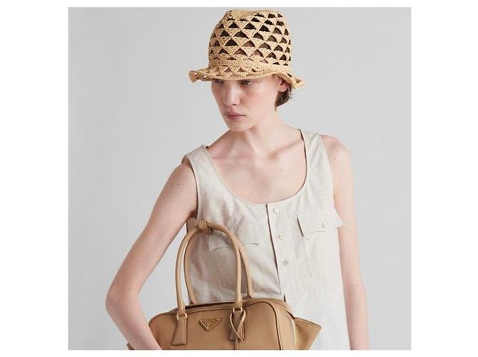 Prada Borsa a due manici media in Re-Nylon e Saffiano - vista 11