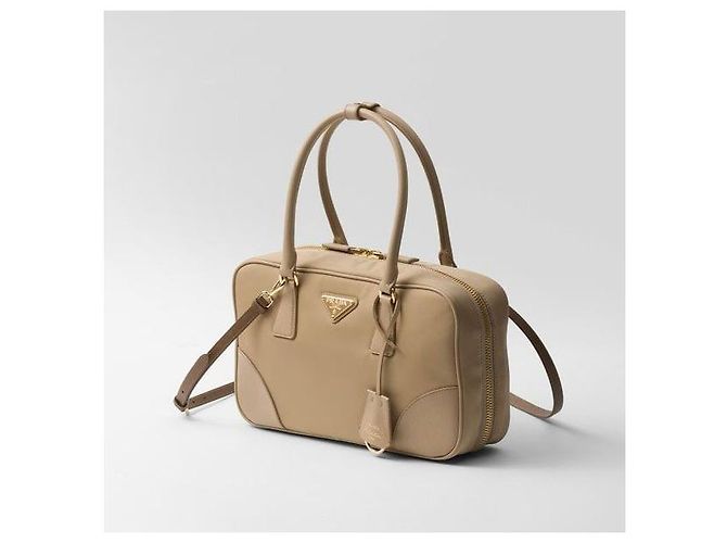 Prada Borsa a due manici media in Re-Nylon e Saffiano - vista 12