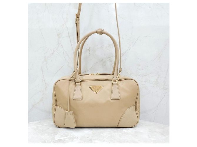 Prada Borsa a due manici media in Re-Nylon e Saffiano - vista 13