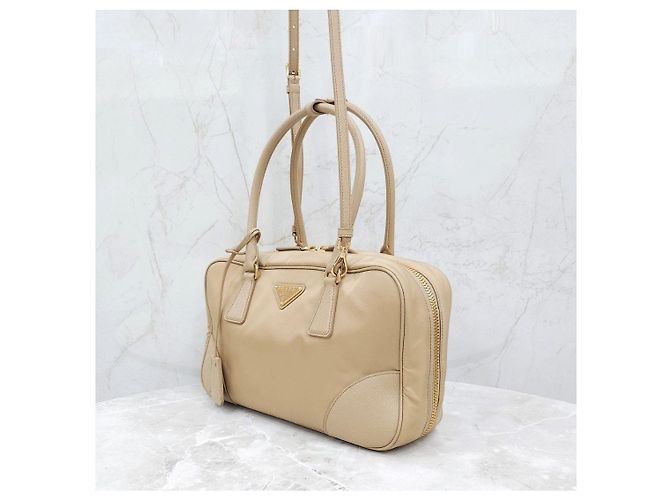 Prada Borsa a due manici media in Re-Nylon e Saffiano - vista 14