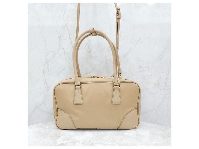 Prada Borsa a due manici media in Re-Nylon e Saffiano - vista 15