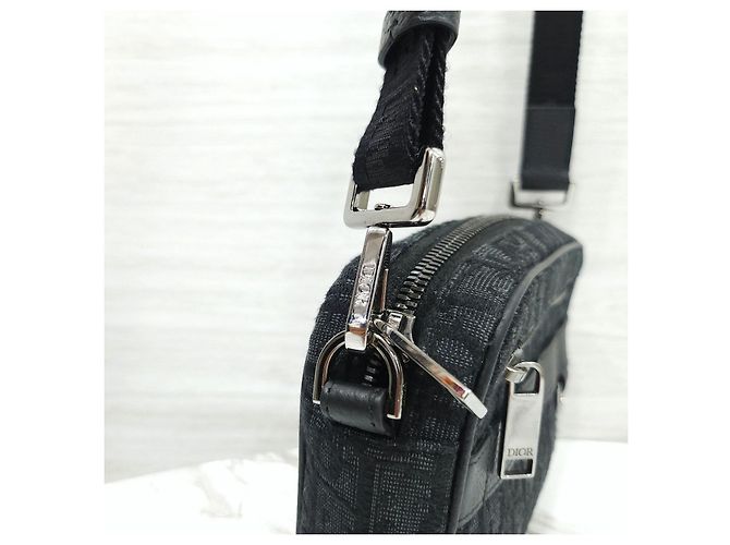 Dior Borsa Safari Mini Messenger Black Oblique Jacquard - vista 14
