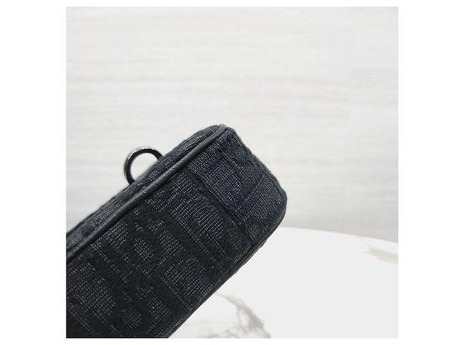 Dior Borsa Safari Mini Messenger Black Oblique Jacquard - vista 7