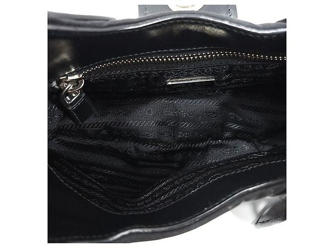 Prada Borsa Moon in nylon e pelle - vista 9