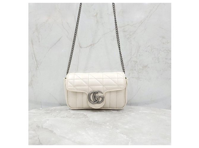 Gucci Borsa a catena GG Marmont Super Mini - vista 11