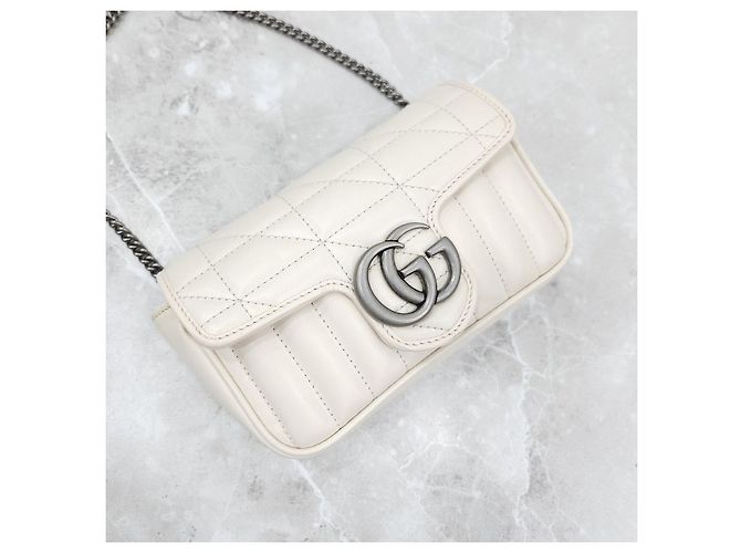 Gucci Borsa a catena GG Marmont Super Mini - vista 14