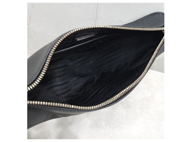 Prada Borsa a tracolla Triangle in pelle Saffiano - vista 7